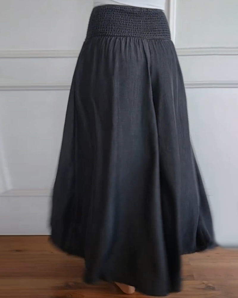 Abby Elegant High Waisted Wide Leg Pants