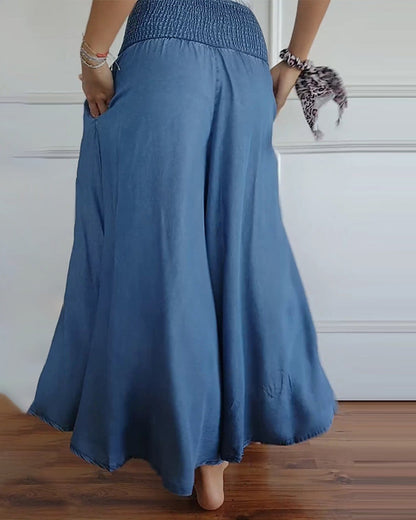 Abby Elegant High Waisted Wide Leg Pants