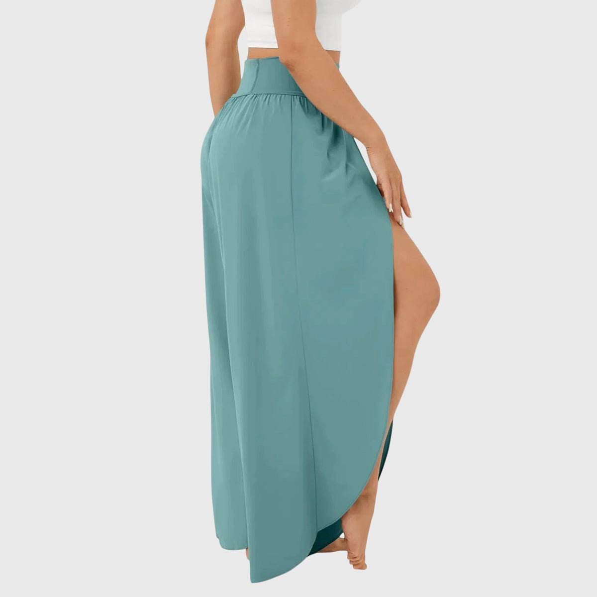 Amy Flowy Wide Leg Pants with Flared Cut