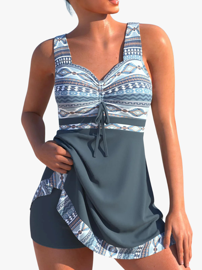 Cora Classic Printed One Piece Swimsuit with Streamlined Cut