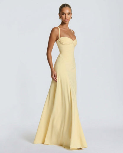 Evie Tiered Ruffle Maxi Dress with Sweetheart Neckline