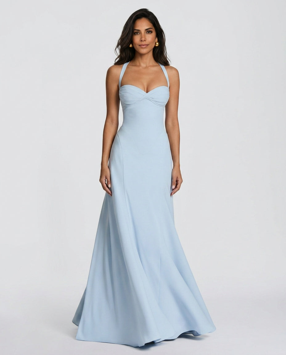 Evie Tiered Ruffle Maxi Dress with Sweetheart Neckline