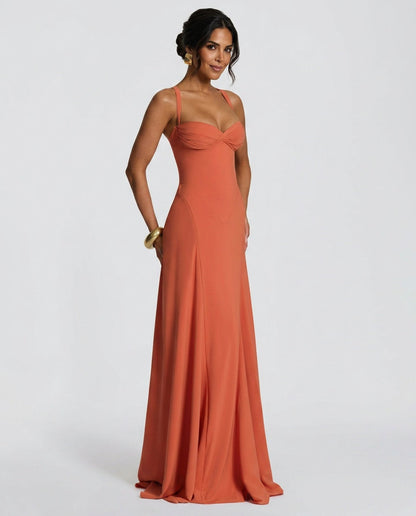 Evie Tiered Ruffle Maxi Dress with Sweetheart Neckline