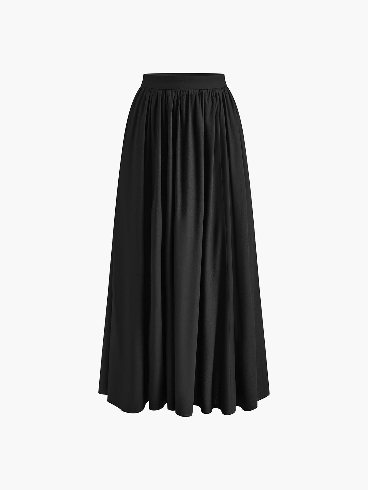 Ingrid Elegant Flowy Midi Skirt with Soft Drape