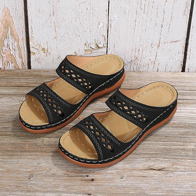 Jill Comfortable Sandals with Thick Cushioned Sole