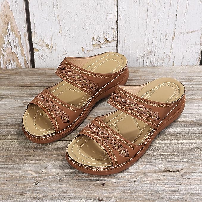 Jill Comfortable Sandals with Thick Cushioned Sole