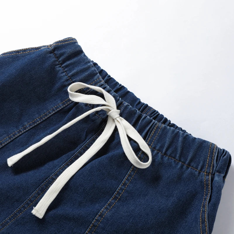 Lilian Cotton Blend Button-Down Shirt and Shorts Set