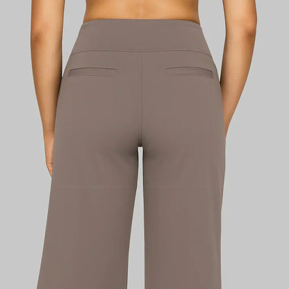 Mira Elegant Linen Blend Pants with Stretch