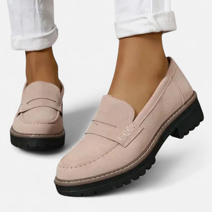 Remy Chic Slip-On Loafers with Cushioned Insole – Khaki