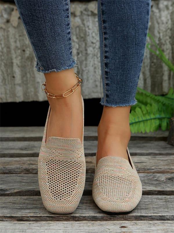Romy Comfortable Flats with Cushioned Non-Slip Sole – Beige