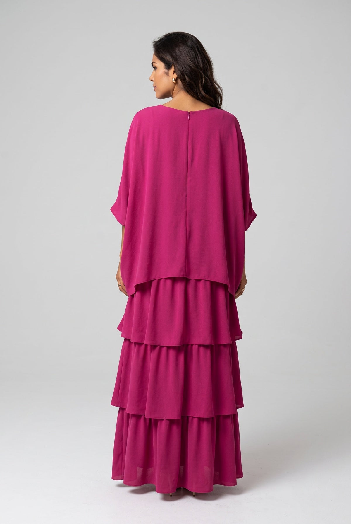 Tess Tiered Short Sleeve Maxi Dress