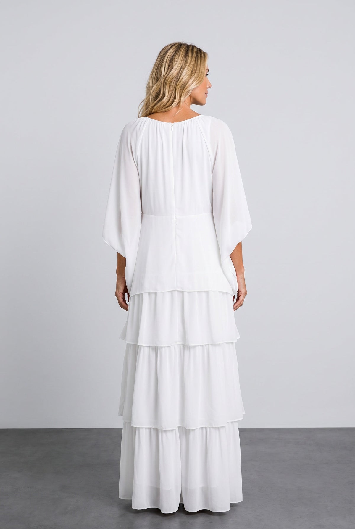 Tess Tiered Short Sleeve Maxi Dress